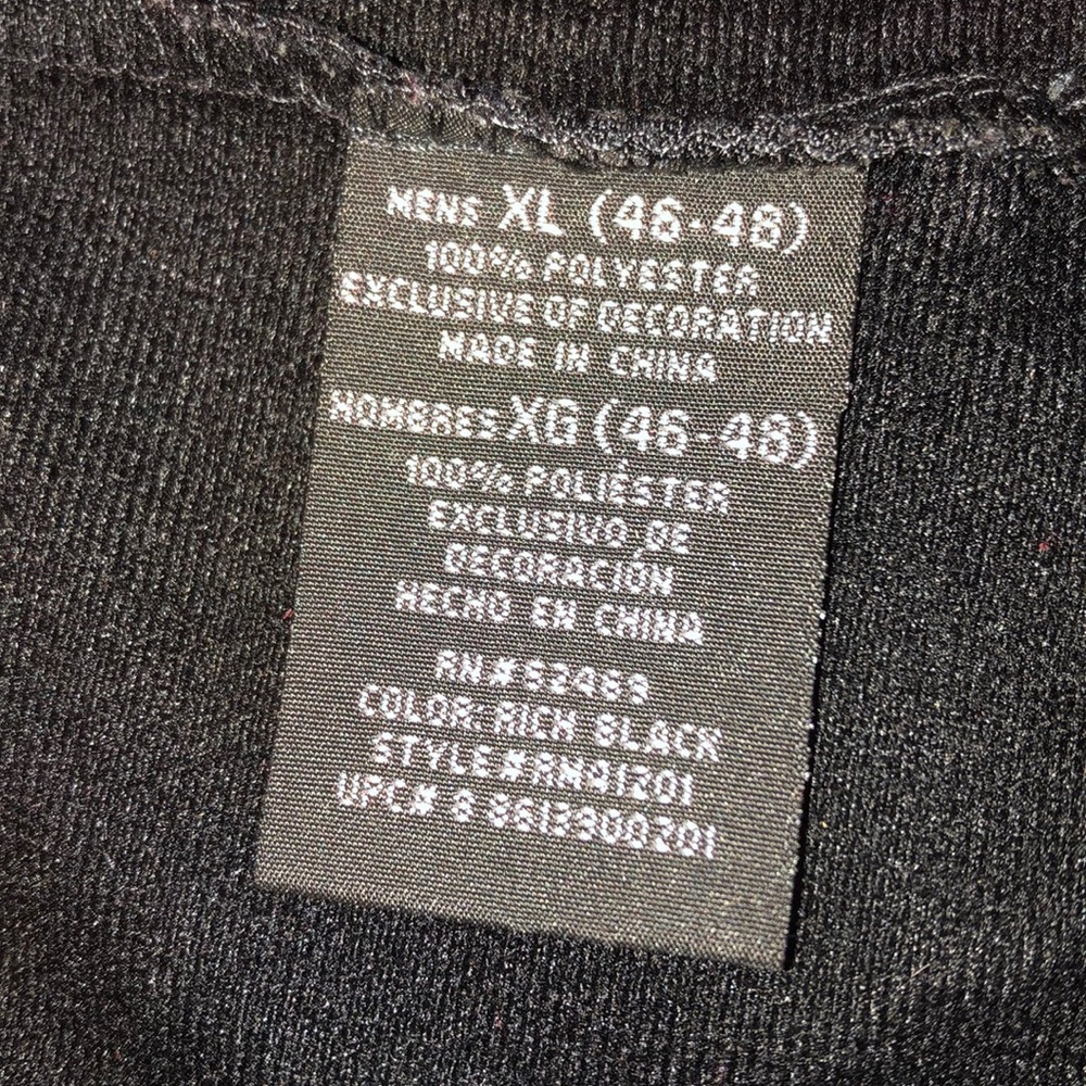 Black And Gray Polyester Starter Jacket Size Xl - image 7